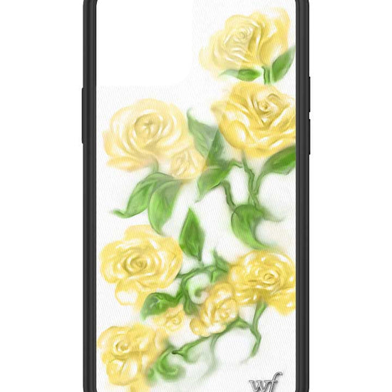 Wildflower iPhone case 12/12 Pro Yellow Roses Flowers Yellow Cute