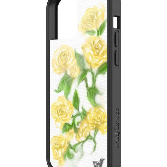 Wildflower iPhone case 12/12 Pro Yellow Roses Flowers Yellow Cute