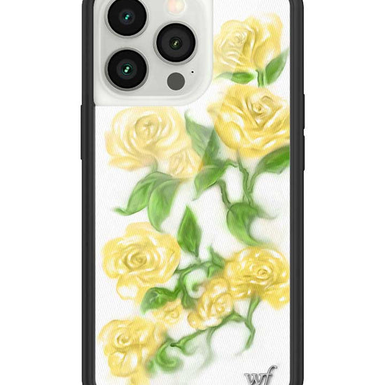 Wildflower iPhone case 13 Pro Yellow Roses Flowers Yellow Cute