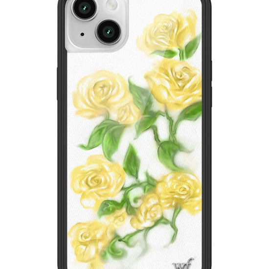 Wildflower iPhone case 14 Yellow Roses Flowers Yellow Cute