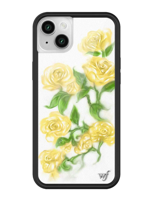 Wildflower iPhone case 14 Yellow Roses Flowers Yellow Cute