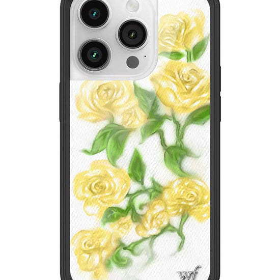 Wildflower iPhone case 14 Pro Yellow Roses Flowers Yellow Cute