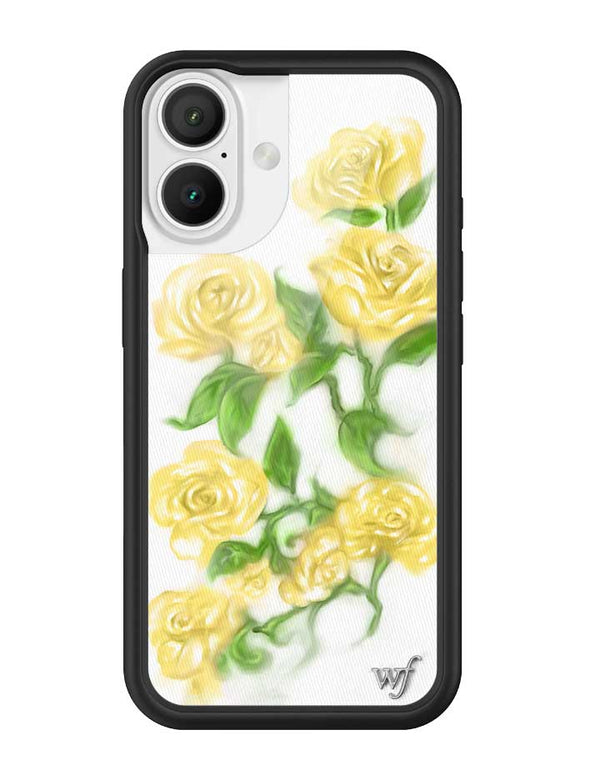 Wildflower iPhone case 16 Yellow Roses Flowers Yellow Cute