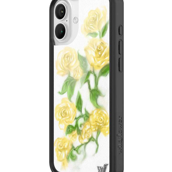 Wildflower iPhone case 16 Plus Yellow Roses Flowers Yellow Cute