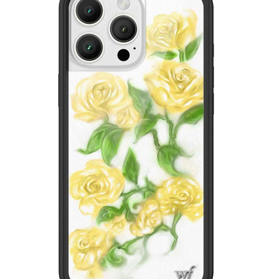 Wildflower iPhone case 16 Pro Max Yellow Roses Flowers Yellow Cute