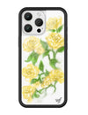 Wildflower iPhone case 16 Pro Max Yellow Roses Flowers Yellow Cute
