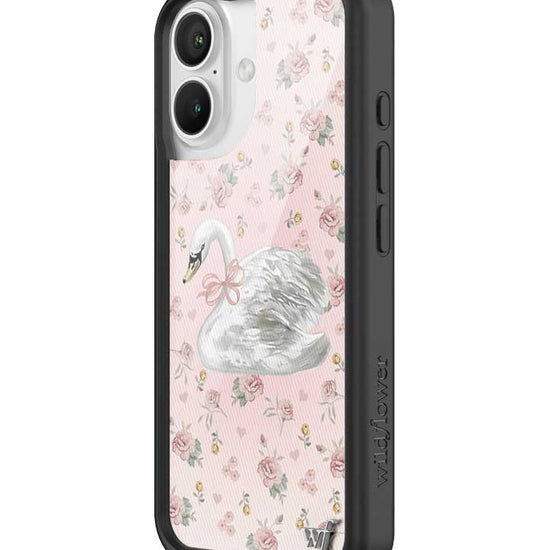 Wildflower Sweet Swan iPhone 16 Case