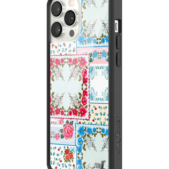 Wildflower iPhone case 13 Pro Max Sweetheart Patchwork Blue Cute