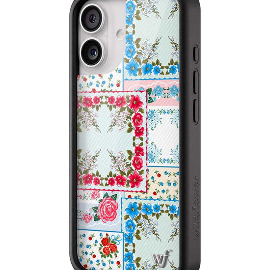 Wildflower iPhone case 17 Sweetheart Patchwork Blue Cute