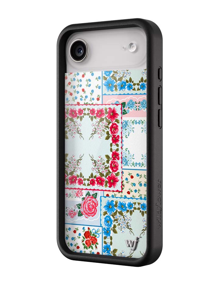 Wildflower iPhone case Air Sweetheart Patchwork Blue Cute