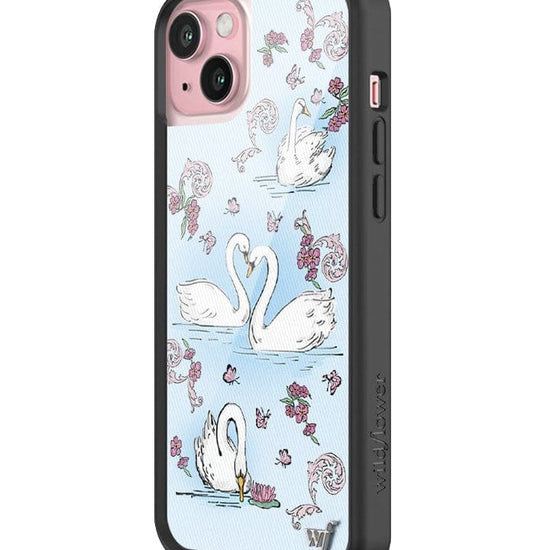 Wildflower Swan Lake iPhone 15 Plus Case