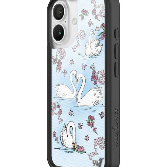 Wildflower Swan Lake iPhone 16 Case