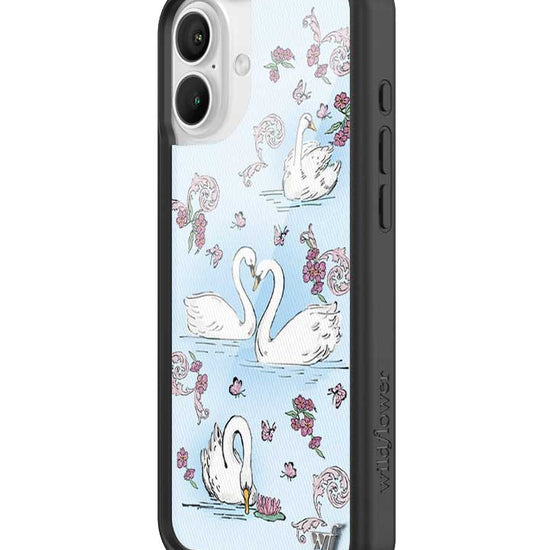 Wildflower Swan Lake iPhone 16 Plus Case