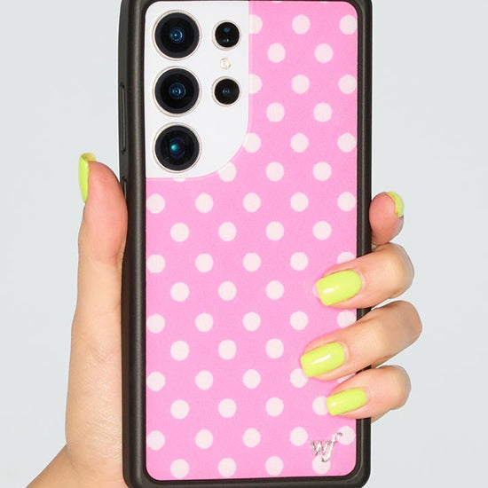 Lifestyle Image 01 Polka Dot | Pink and White Samsung Galaxy Case