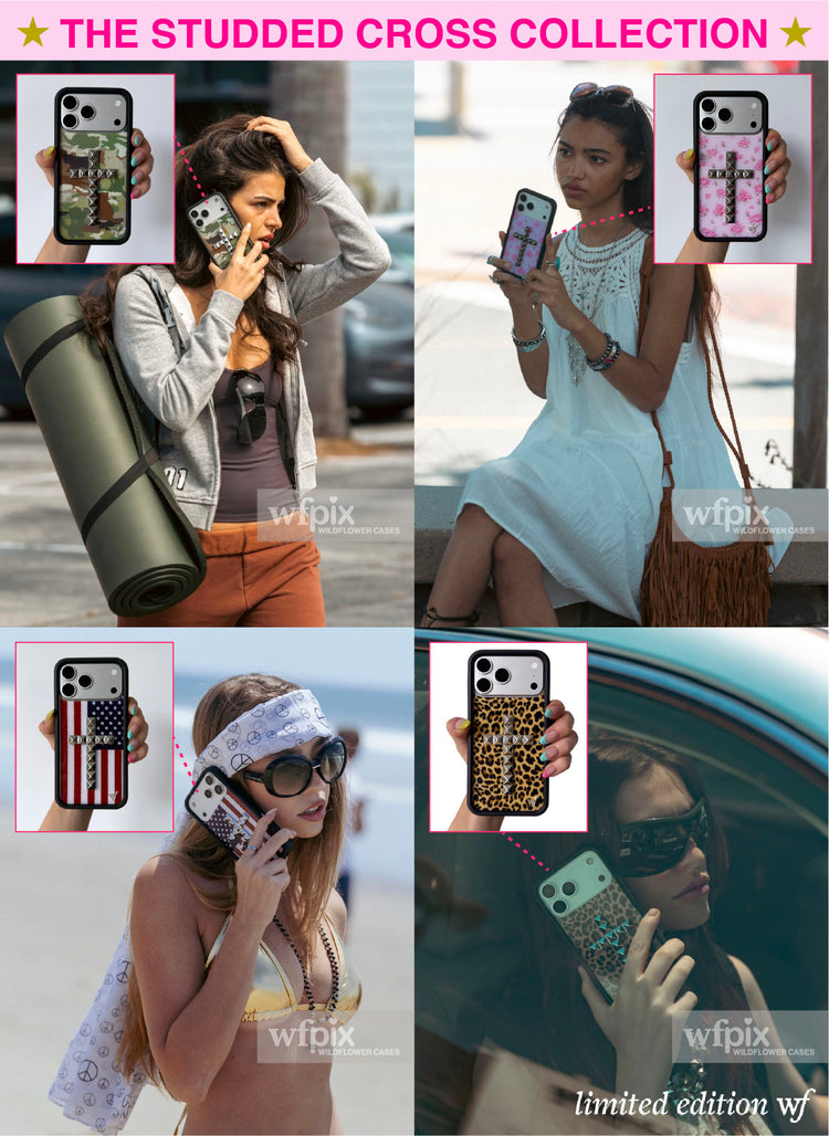 wildflower cases stud cross iphone case collection