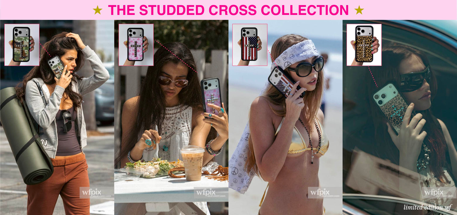 wildflower cases stud cross iphone case collection