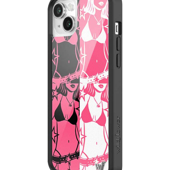 Wildflower iPhone case 13 Tara Yummy Black Pink