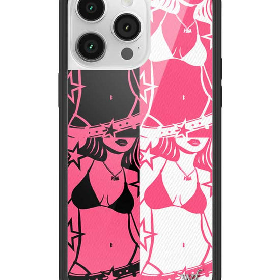 Wildflower iPhone case 14 Pro Max Tara Yummy Black Pink