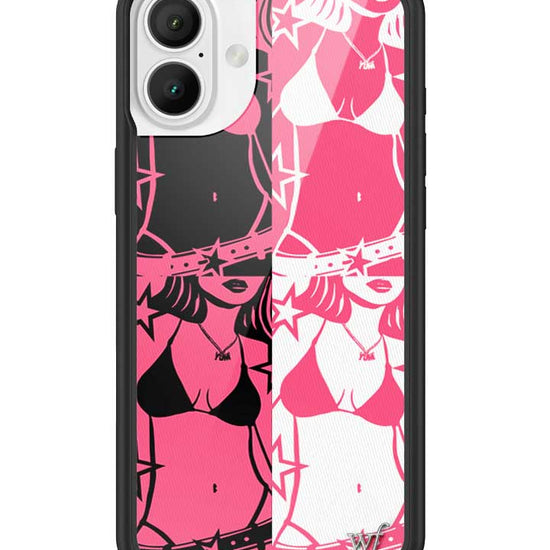 Wildflower iPhone case 16 Plus Tara Yummy Black Pink