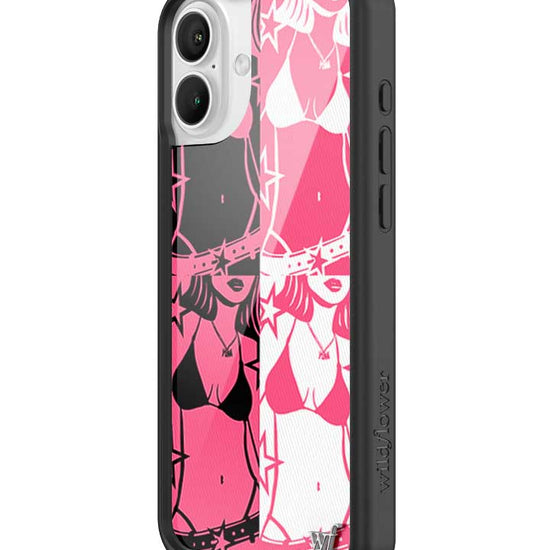 Wildflower iPhone case 16 Plus Tara Yummy Black Pink