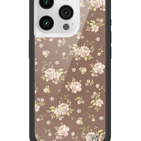 wildflower brown floral iphone 15pro case