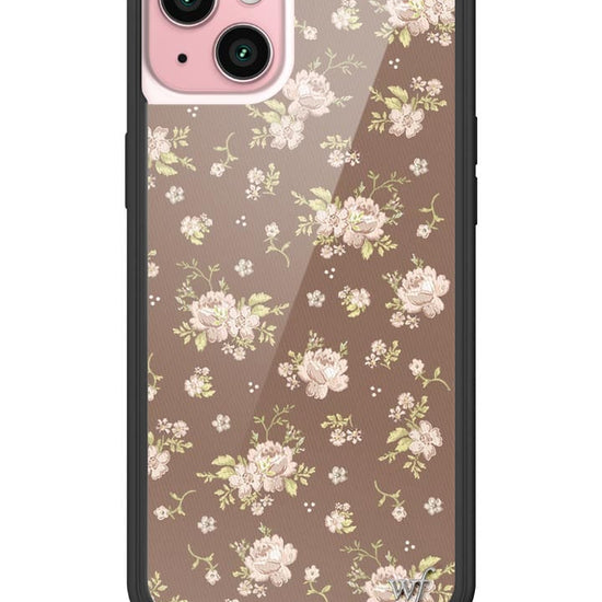 wildflower brown floral iphone 15plus case