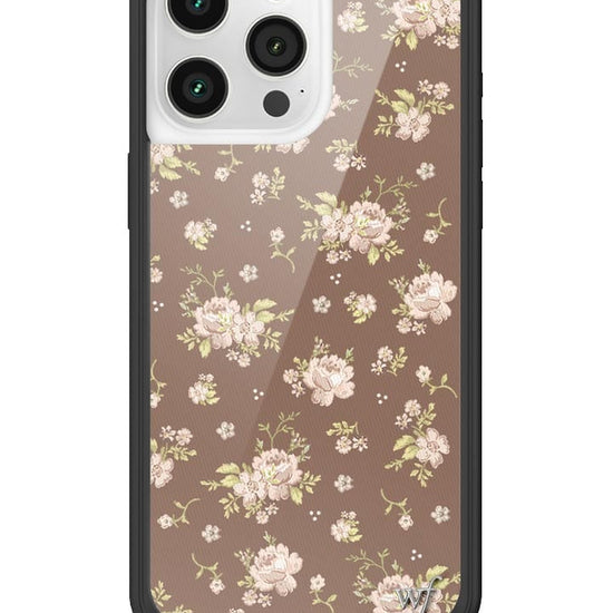 wildflower brown floral iphone 15promax case