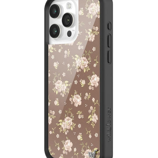 wildflower brown floral iphone 15promax case
