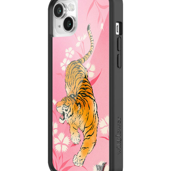 Wildflower iPhone case 13 Tiger Blossom Orange Cute