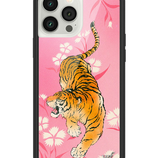 Wildflower iPhone case 13 Pro Max Tiger Blossom Orange Cute