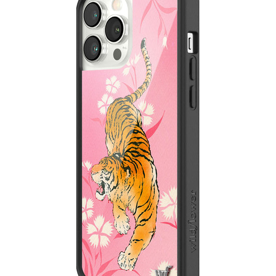 Wildflower iPhone case 13 Pro Max Tiger Blossom Orange Cute