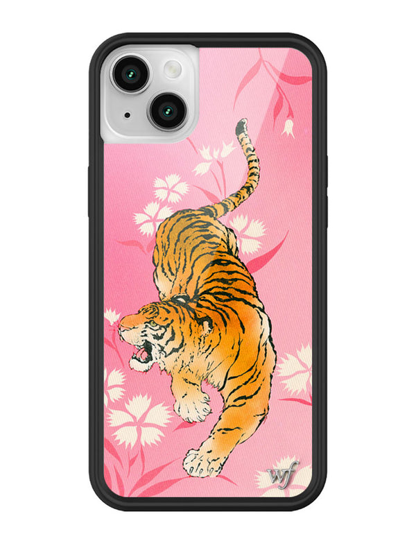 Wildflower iPhone case 14 Tiger Blossom Orange Cute