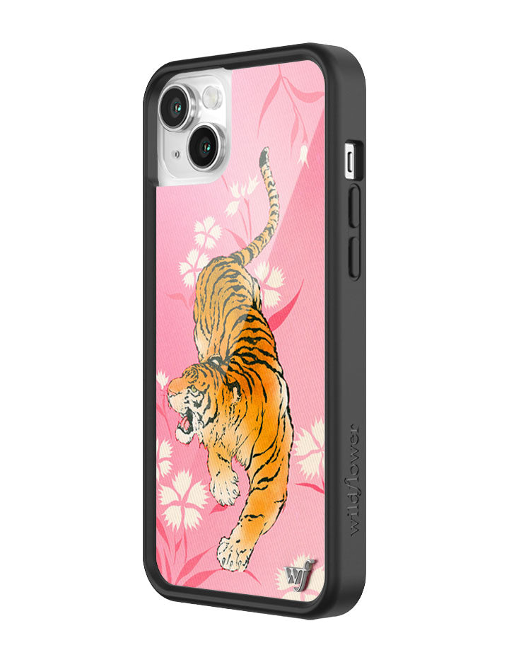 Wildflower iPhone case 14 Tiger Blossom Orange Cute