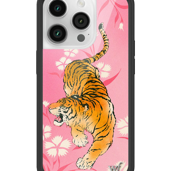 Wildflower iPhone case 14 Pro Tiger Blossom Orange Cute