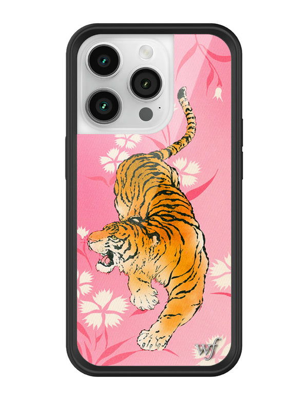 Wildflower iPhone case 14 Pro Tiger Blossom Orange Cute