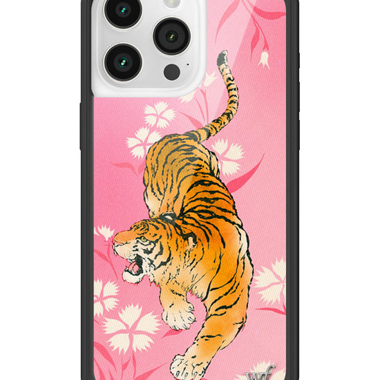 Wildflower iPhone case 15 Pro Max Tiger Blossom Orange Cute