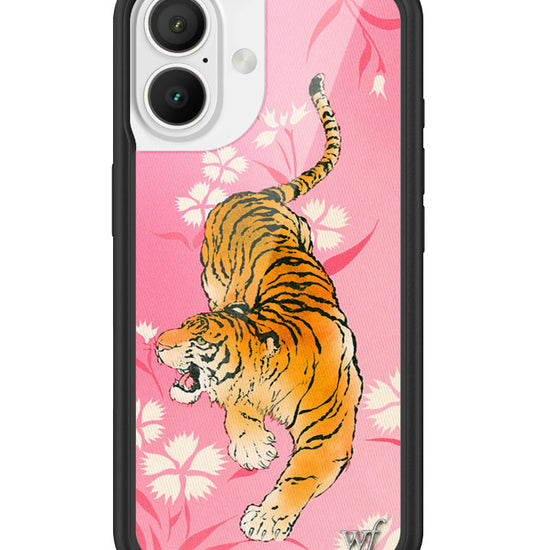 Wildflower iPhone case 16 Tiger Blossom Orange Cute