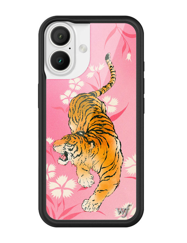 Wildflower iPhone case 16 Tiger Blossom Orange Cute