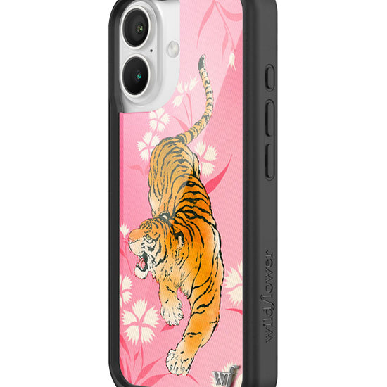 Wildflower iPhone case 16 Tiger Blossom Orange Cute