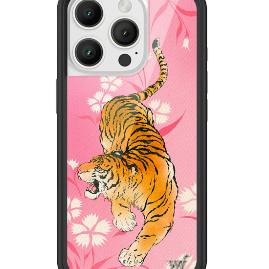 Wildflower iPhone case 16 Pro Tiger Blossom Orange Cute