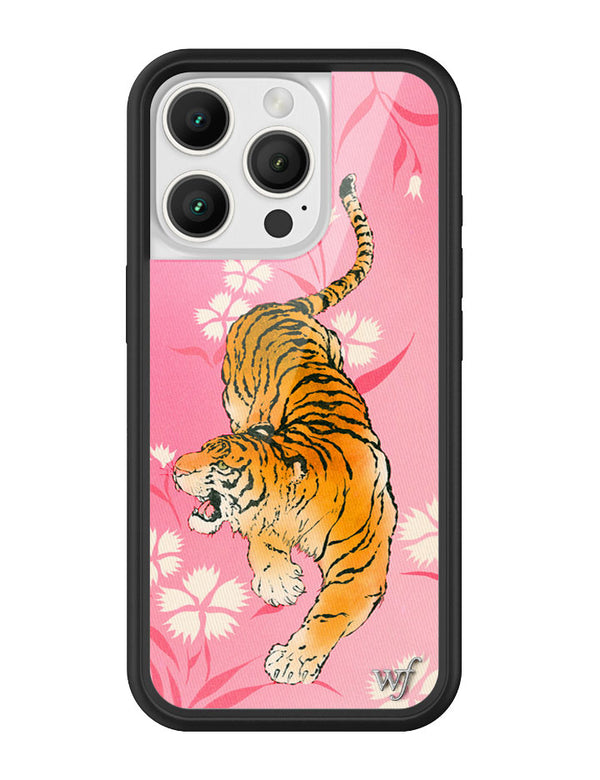 Wildflower iPhone case 16 Pro Tiger Blossom Orange Cute