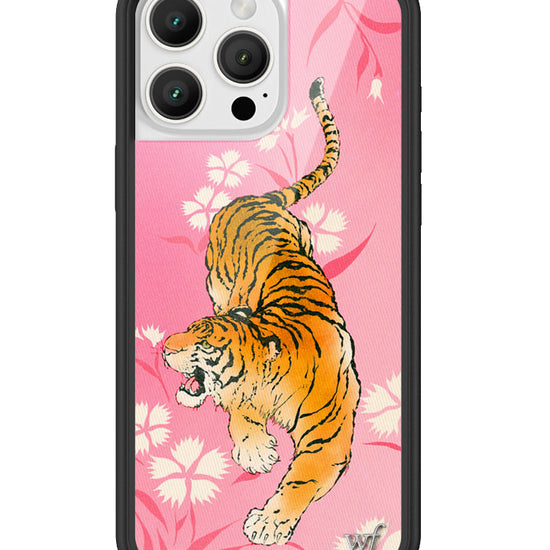 Wildflower iPhone case 16 Pro Max Tiger Blossom Orange Cute