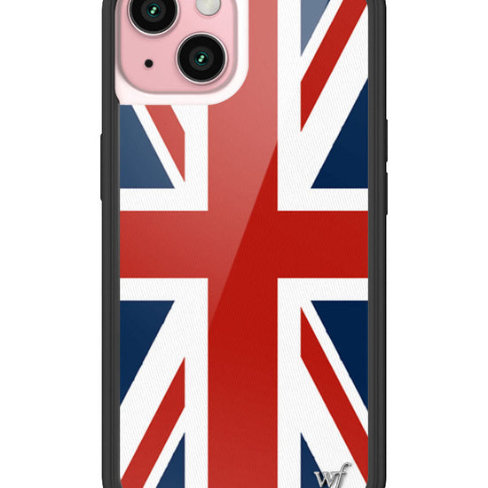 Wildflower iPhone case 15 Union Jack Red Cute