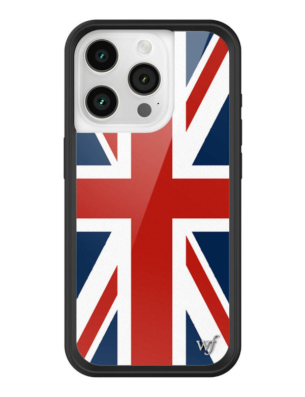 Wildflower iPhone case 15 Pro Union Jack Red Cute