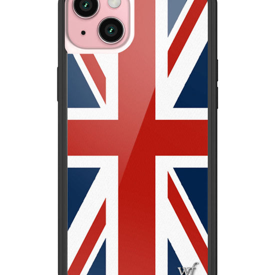 Wildflower iPhone case 15 Plus Union Jack Red Cute