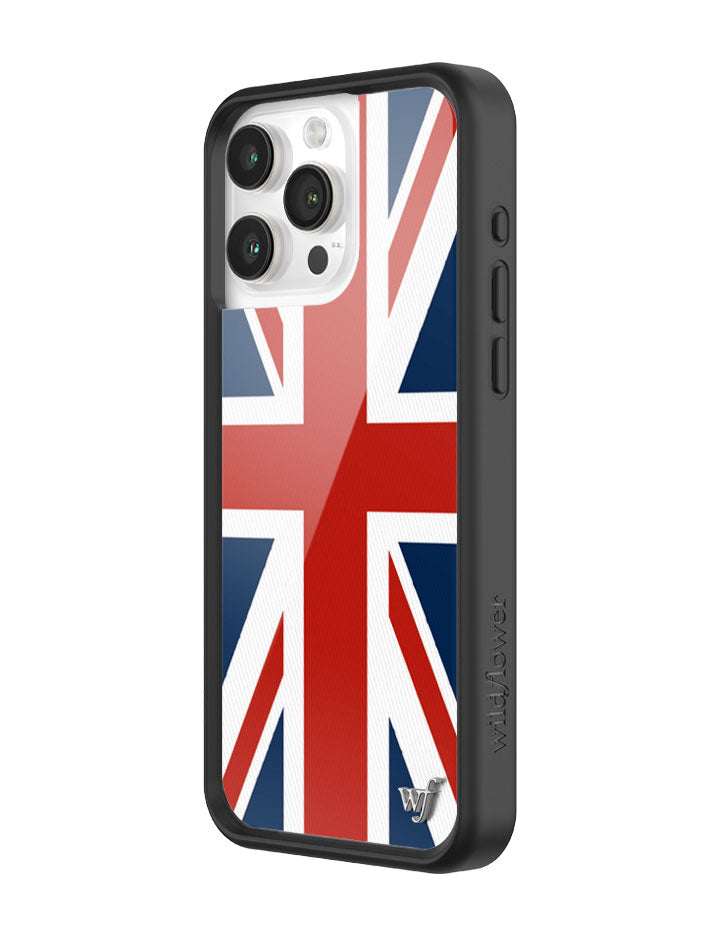 Wildflower iPhone case 15 Pro Max Union Jack Red Cute