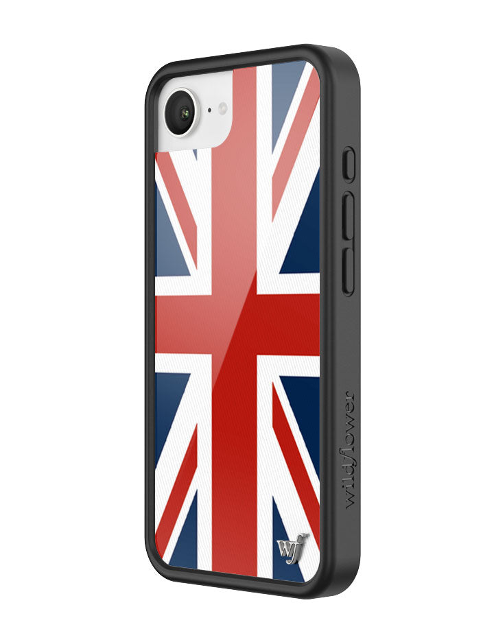 Wildflower iPhone case 16e Union Jack Red Cute
