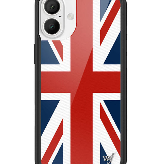 Wildflower iPhone case 16 Plus Union Jack Red Cute
