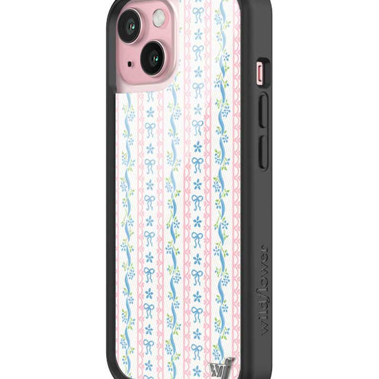 Wildflower iPhone case 15 Dollhouse Pink Cute