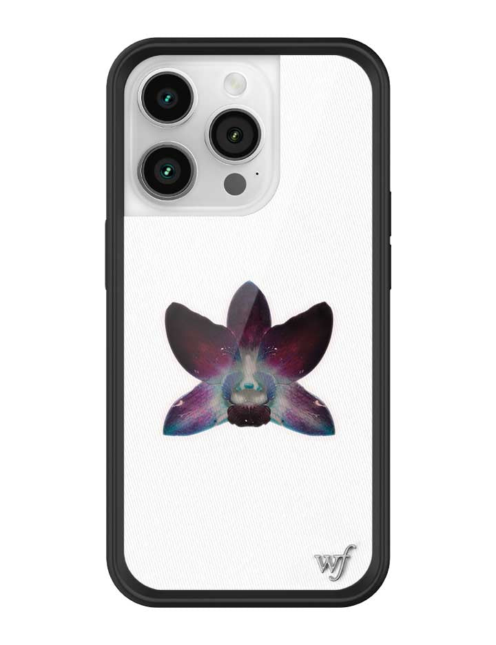 Wildflower iPhone case 14 Pro Orchid Flower Purple White